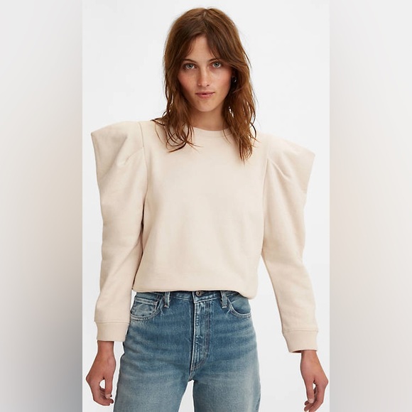Levi’s Made & Crafted Angel Sleeve Sweater Puff Shoulder - Picture 9 of 16